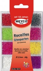PERLE STAKLENE 60g. 2,5mm RAZNE BOJE II